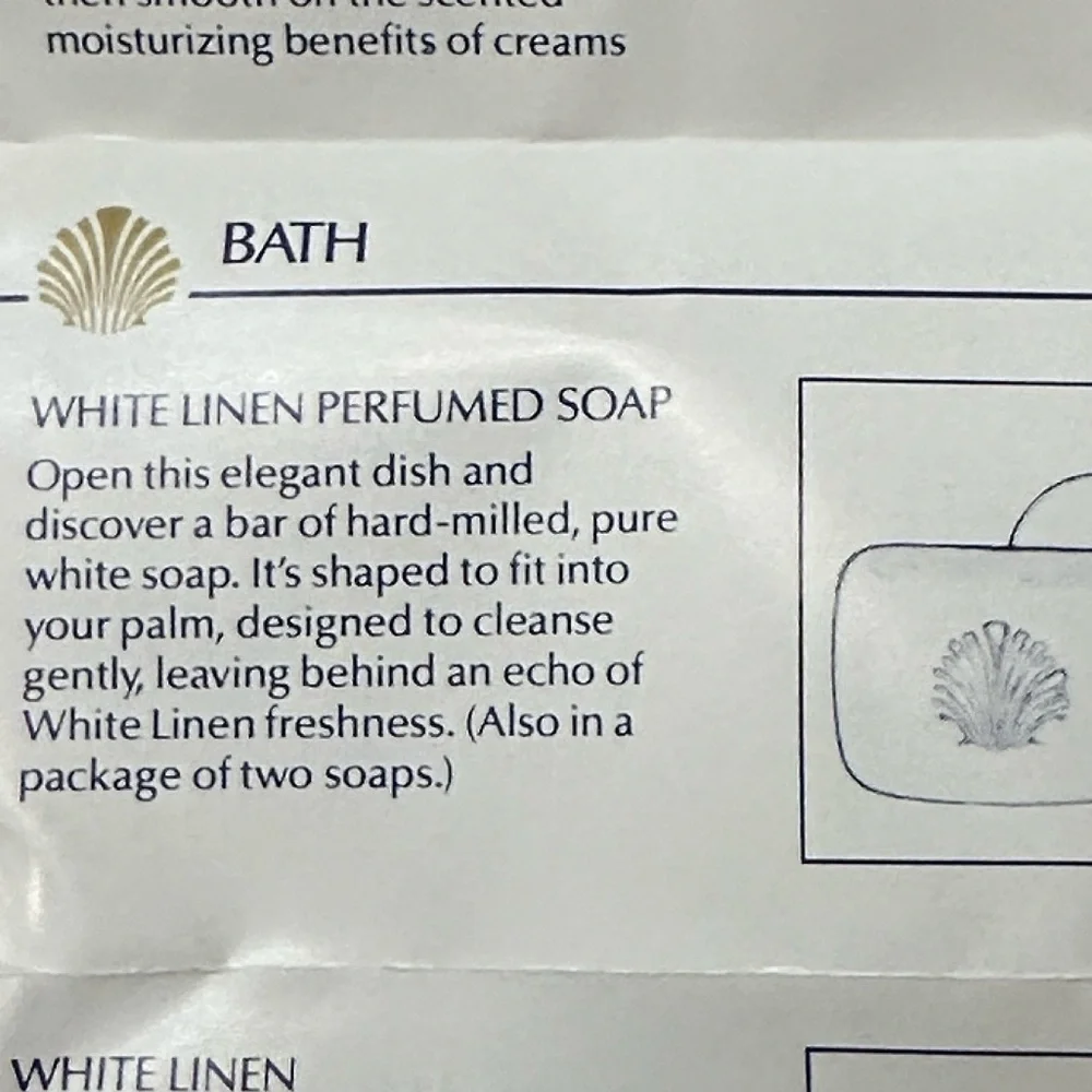 Estee Lauder White Linen Perfumed Soap and Decorative Soapdish - Picture 7 of 7